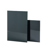 Échantillon gratuit de panneau acrylique réfléchissant noir coupé à la forme personnalisé disponible pour les présentoirs publicitaires épaisseur 1-20mm