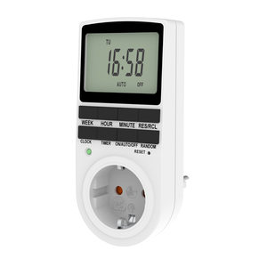 Wattsave Premium 16A 230V Prise EU avec Minuteur Numérique Programmable Quotidien/Semainier IP22 Certifié CE - Product Image 1