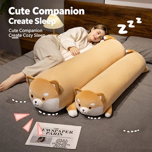 Almohada de cuerpo entero de Shiba Inu adorable, suave, de peluche, con funda extraíble, animal de peluche <span class=keywords><strong>para</strong></span> <span class=keywords><strong>dormir</strong></span>, regalo - Product Image 5