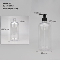 Bouteilles de shampooing en PET vides avec bouchon anti-fuite de 250 ml, 500 ml, 1000 ml, distributeur de savon liquide en plastique, flacon de lotion