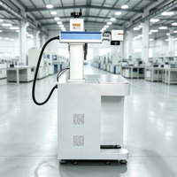 Machine de marquage laser à colonne élévatrice réglable, facile à utiliser pour la gravure sur surfaces plates et courbes