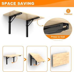 <span class=keywords><strong>Banco</strong></span> <span class=keywords><strong>de</strong></span> <span class=keywords><strong>Trabajo</strong></span> <span class=keywords><strong>Plegable</strong></span> Resistente para Montar en la <span class=keywords><strong>Pared</strong></span>, Mesa <span class=keywords><strong>Plegable</strong></span> con Capacidad <span class=keywords><strong>de</strong></span> 550 lb para Garaje o Taller - Product Image 6