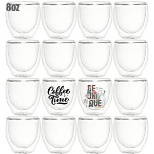Verres à bière multifonctionnels pré-perforés à double paroi, écologiques, sans BPA, de 8 à 15 oz, isolés, transparents, pour cocktails, bière, jus - Product Image 2