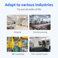 15.6 21.5 pouces acier inoxydable ip65 écran tactile résistif capacitif tout en un pc panneau industriel mural tablette pc