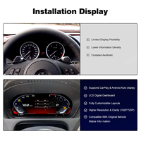 Nuevo Panel de Instrumentos Digital con Pantalla IPS HD de 12.3 Pulgadas para Linux, con CPU de Cuatro Núcleos a 1.2GHz para Serie 5 E60/E70/E71 2007-2013