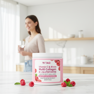 Multi <b>Collagen</b> Powder Vitamin C Biotin L-Glutathione Anti Aging Formula Lighten Spots Dullness Skin Glow 300g - Product Image 4