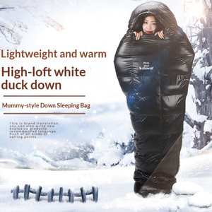 <span class=keywords><strong>Saco</strong></span> <span class=keywords><strong>de</strong></span> <span class=keywords><strong>Dormir</strong></span> Hikeon para Invierno, -<span class=keywords><strong>20</strong></span> <span class=keywords><strong>Grados</strong></span>, Tipo Momia, <span class=keywords><strong>de</strong></span> Nailon, Impermeable, para Adultos, para Clima Frío (400g-3000g) - Product Image 4