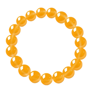 Pulsera de Ágata Amarilla Natural <span class=keywords><strong>Cen</strong></span> 7a, Alta Calidad para Hombre y Mujer, Color Ámbar Aceite de Pollo, Cuentas de la Suerte, Calcedonia, Y - Product Image 1