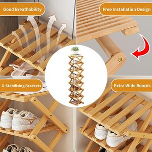 Modern <b>Folding</b> Free Standing <b>Shoe</b> <b>Rack</b> Household Luxury Stackable Plastic <b>Shoe</b> <b>Rack</b> - Product Image 6