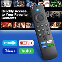 Convient à la télécommande vocale Amazon L5B83G pour Amazon Fire TV Stick 4k 3e et 4e génération