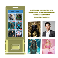 RaiseFun Touchscreen KI-Fotoautomat mit Drucker Selbstbedienungs-KI-Kunstgenerator für Veranstaltungen Partys Gewerbliche Nutzung
