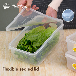Contenedor de Alimentos Rectangular de Plástico Pearl River Fresh Box con Tapa Hermética para Conservar la Frescura, Apilable para Refrigerador y Cocina - Product Image 6