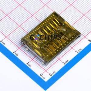 SD-403-ACP19 SD Card / Memory Card Connector SMD Connector Plug-In Type Standard SD Card Card Holder 3mm - Product Image 1