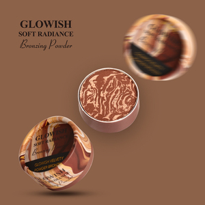 Nuovo 4 Bronzer Logo personalizzato impostazione trucco polvere etichetta privata cosmetici trucco morbido velluto Vegan Mate Foundation Bronzer - Product Image 3