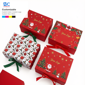Boîte pliante de luxe à fermeture magnétique pour l'emballage d'écharpes en soie et de chaussettes en coton, boîte cadeau élégante en carton rigide, logo Pro, nouveau modèle - Product Image 2