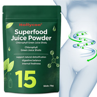 Poudre de jus superalimentaire à marque privée pour adultes – Shots de jus vert à la chlorophylle pour soutenir la détoxification naturelle et l'équilibre digestif