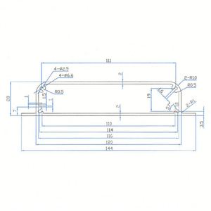 Wall Mount Powder Coated Aluminum Alloy Extrusion Box Battery Pack Case Custom PCB <b>Enclosure</b> IP54 Industrial Use OEM/ODM - Product Image 2