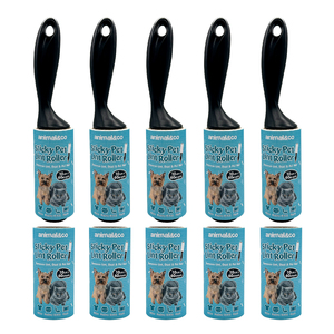 Thiết kế mới dedusting Lint Con lăn Pet Dog mèo tóc bàn chải dính Lint con lăn - Product Image 5