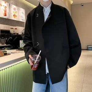 Nuevo Traje de Estilo Chino para Hombre con Hombreras, Traje de Cuello Alto de Otoño e Invierno con un Toque Sofisticado - Product Image 5