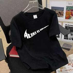 Camiseta Deportiva de Verano de Algodón Negra Unisex de Manga Corta con Cuello Redondo, Personalizable con Logotipo, Lisa - Product Image 1