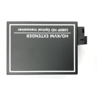 Extensor de Fibra Óptica HD con KVM Óptico, Teclado y Ratón USB, Audio y Video HD 1080P 4K, Conversor de HD a Fibra Óptica