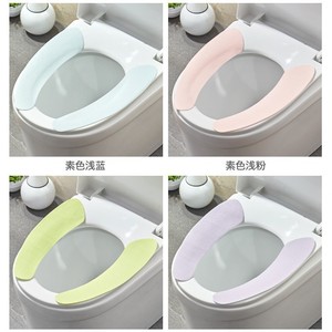 Toilet Seat Cover Plush Cushion Waterproof Adhesive For Bathroom Four Seasons Use - Product Image 2