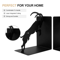 Sujetalibros de Metal con Forma de Antílope, Soporte para Libros con Diseño y Color Personalizados, Regalo Personalizado para Navidad