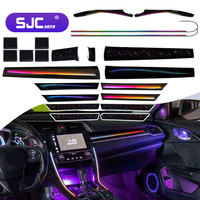 SJC, la Mejor Luz Ambiental Interior para Automóvil con Estilo de Cielo Estrellado Dinámico de 64 Colores y Galaxia, para Honda Civic 2016-2021