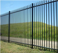 Poste de valla de metal de diseño de acero y aluminio, parrillas de acero y zinc para el hogar