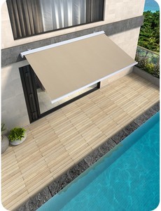 Auvents à bras incurvé rétractables en alliage d'aluminium pour l'extérieur Balcon pliant télescopique Façade de cour pour la protection contre la pluie - Product Image 5