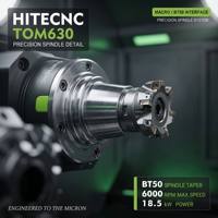 Fresadora CNC Horizontal TOM630 con Cambio Automático de Herramienta para el Procesamiento de Piezas Complejas