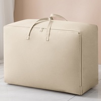 Sacs de rangement pliables en lin grande capacité, anti-poussière, pour organiser les vêtements, les couettes, les déménagements, les bagages