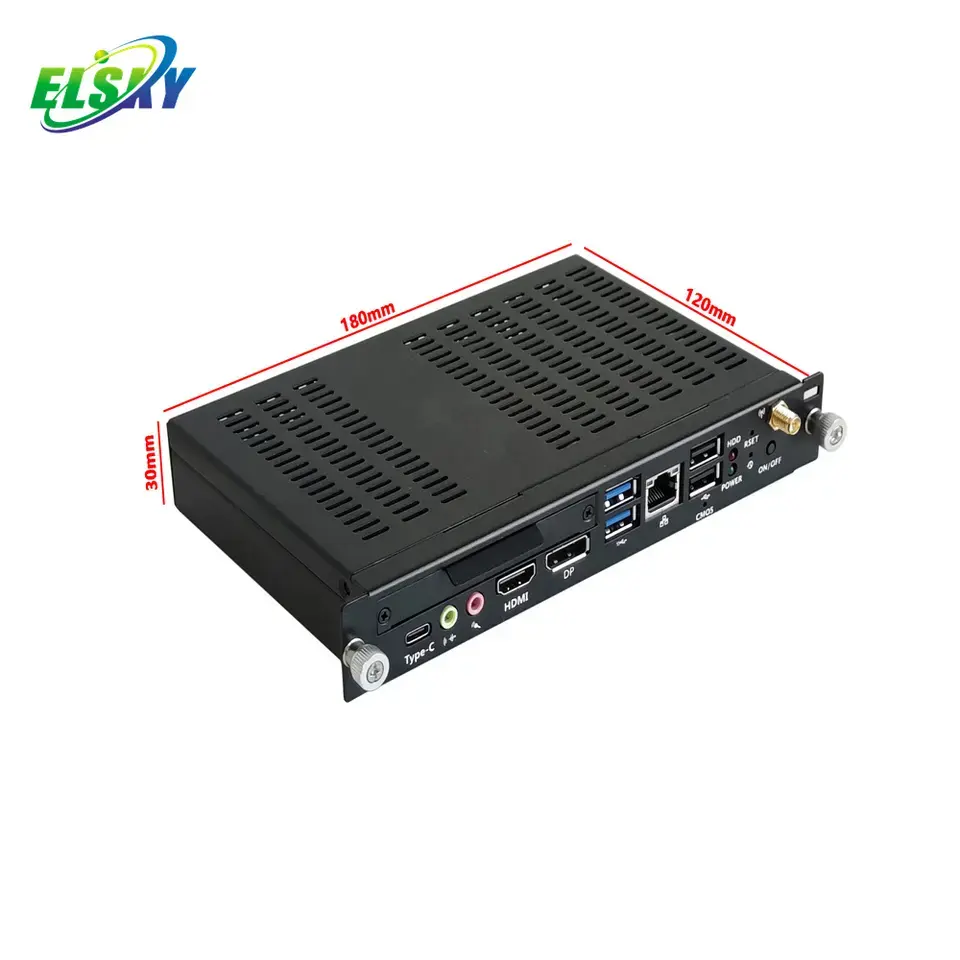 ELSKY OPS MINI PC OPS-11U con processore Tiger Lake 11th gen core i7 UHD lris X scheda grafica HD_MI 2.0 4K DP 8K ops computer