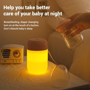 Portable 300ml Mini USB-Charged Ultrasonic Aromatherapy <b>Mist</b> <b>Humidifier</b> Plastic Construction Colorful Night Light Household - Product Image 4