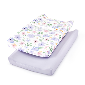 Housse de matelas à langer en tricot de qualité supérieure, adaptable à tous les tables à langer standard - Product Image 1