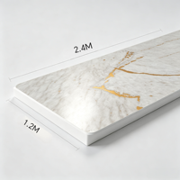 Panneau mural SPC couleur personnalisée, doré, étanche, durable, facile à installer pour la décoration extérieure et intérieure des hôtels et centres commerciaux