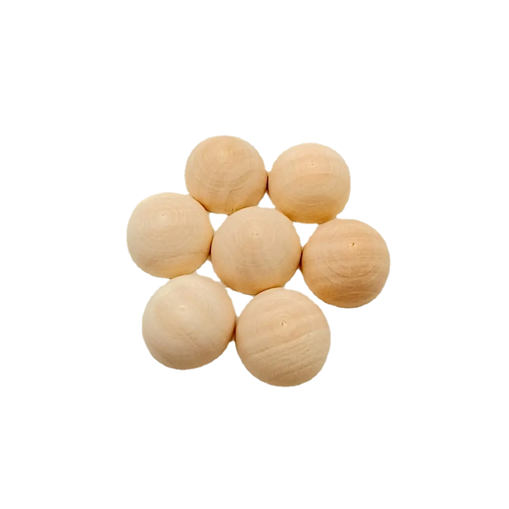 HY diy-zubehör 15-30 mm lotusholz farbe halbe perlen halbrunder ball locker
