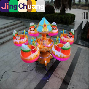 Manège carré pour enfants à six places, équipement d'amusement pour projets commerciaux de stands de marché nocturne - Product Image 6