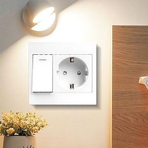 Interruptores y Enchufes <span class=keywords><strong>de</strong></span> Pared Universales para la UE con Control <span class=keywords><strong>de</strong></span> Presión <span class=keywords><strong>de</strong></span> Luz, USB <span class=keywords><strong>Tipo</strong></span>-C, Estándar 86, Irlandés, Europeo, Tailandés, <span class=keywords><strong>de</strong></span> Una Sola Toma - Product Image 6