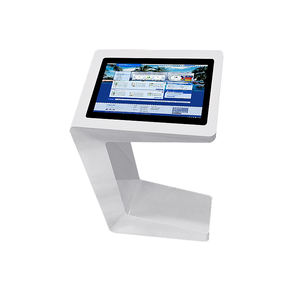 27Inch Vrijstaande Self-Service Touchscreen Kiosk Digitale Bewegwijzering Informatie Vraag Gids Kiosk Voor Bank Winkelcentrum - Product Image 3