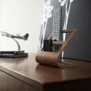 Wooden Desktop Remote <b>Control</b> <b>Holder</b> Creative Design Standing Type Desk Organizer Phone Stand Rectangle Shape - Product Image 4
