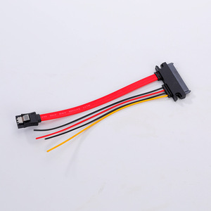 SATA Data <b>Cable</b> 22p And 7+15p <b>With</b> <b>Lock</b> Slots For Hard Drive Connection - Product Image 5