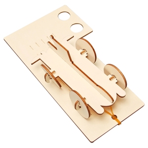 OKYN-G6515 Kit de matériel d'expérimentation scientifique pour modèle de voiture en bois à assembler soi-même avec élastiques en caoutchouc - Product Image 2