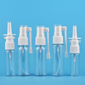 Flacons pulvérisateurs nasaux en plastique transparent PET 10 ml avec <span class=keywords><strong>pompe</strong></span> pulvérisatrice, emballage rond - Product Image 1