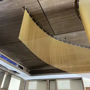 Decoración de malla de alambre Pared de panel de malla de partición de metal/cortina de malla de alambre de metal arquitectónico