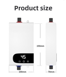 <span class=keywords><strong>Chauffe</strong></span>-<span class=keywords><strong>eau</strong></span> <span class=keywords><strong>électrique</strong></span> instantané compact 220V/110V 5000-5900W avec écran LED et fonctionnement en anglais <span class=keywords><strong>pour</strong></span> douche <span class=keywords><strong>de</strong></span> <span class=keywords><strong>salle</strong></span> <span class=keywords><strong>de</strong></span> <span class=keywords><strong>bain</strong></span> (Geyser) - Product Image 2