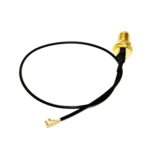 sma male adapter cable Coaxial connector rf RP-SMA female jack bulkhead to ipex for rg174 mini 1.13mm coaxial cable assembly