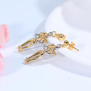 Orecchini per Coppie Placcati in Oro 18K in Acciaio Inossidabile per Uomo e Donna, Orecchini per Innamorati, Orecchini d'Amore per Coppie - Product Image 4