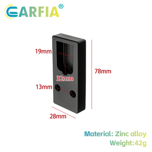 Tringles de penderie modernes en alliage de zinc Garfia pour suspendre les vêtements, barre murale <span class=keywords><strong>amovible</strong></span> pour penderie, supports de rail de rangement pour armoire - Product Image 6