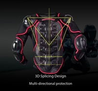 Chemise de protection moto respirante légère à séchage rapide en maille haute élasticité avec coque PE résistante aux chocs Ruiming